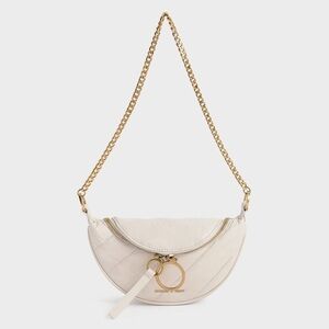 Charles & Keith Philomena wrinkled effect cross body bag